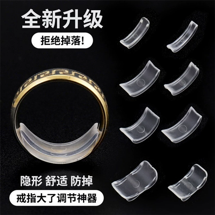 Invisible transparent plastic ring