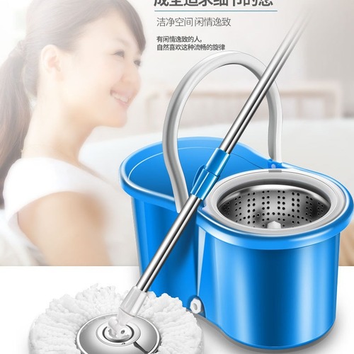 Wanben mop wholesale manufacturer direct sales dual drive rotating hand pressure gift mop mop bucket good god mop bucket