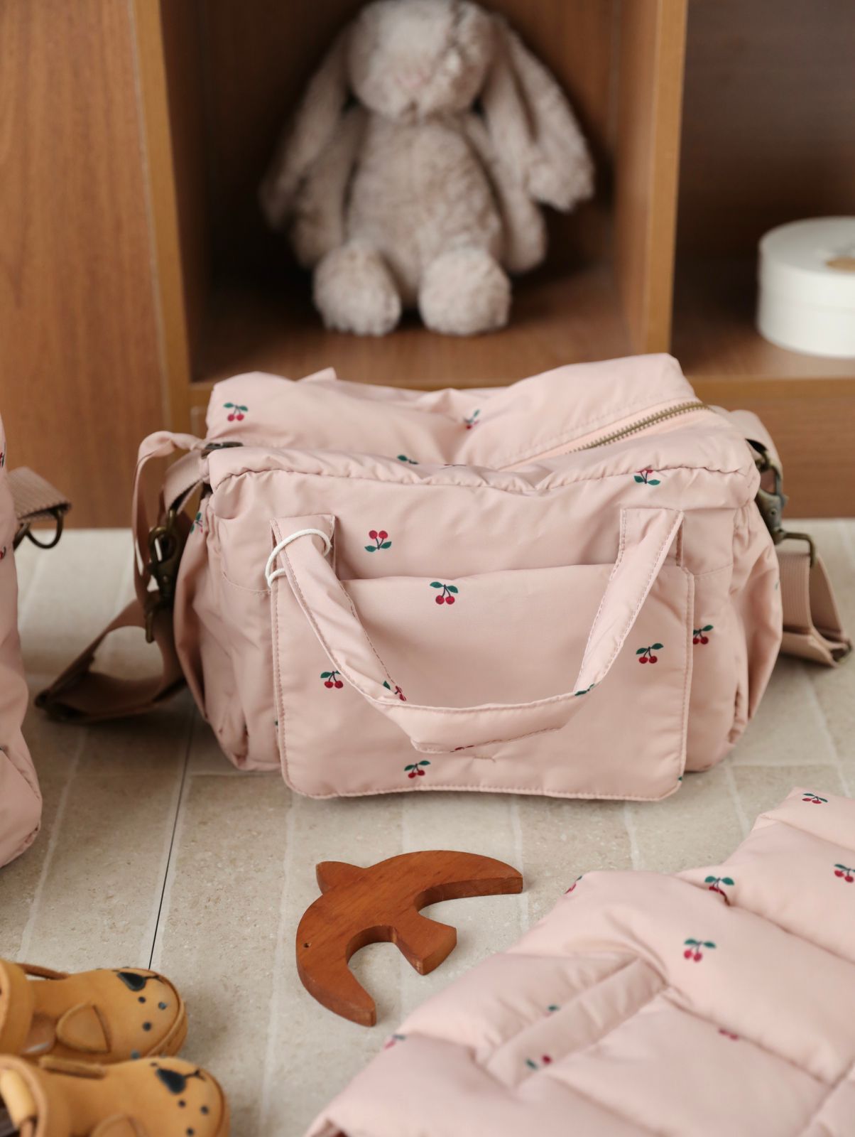 핑크 체리 스몰 마미백