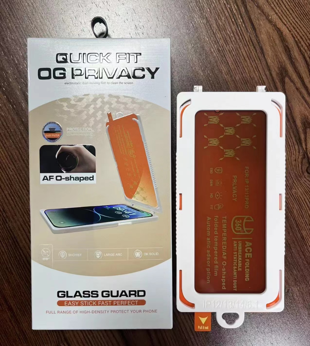 Tres generaciones. Embalaje de cinta antivisera = 1 pieza