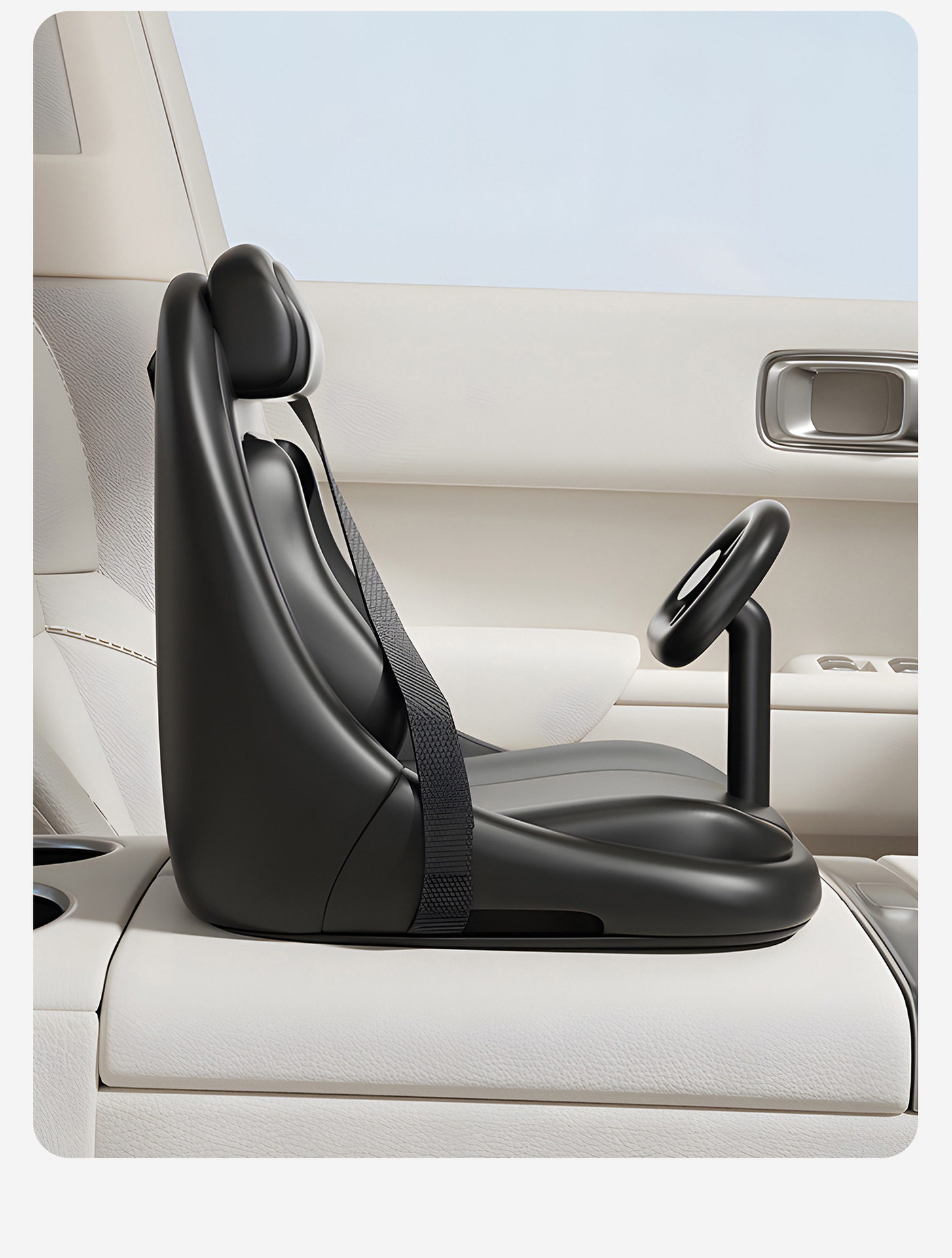 Car Accessories, Safety Seat Plush Dolls, Car Armrest Box Ornaments, Accessories for Car Interior Decoration