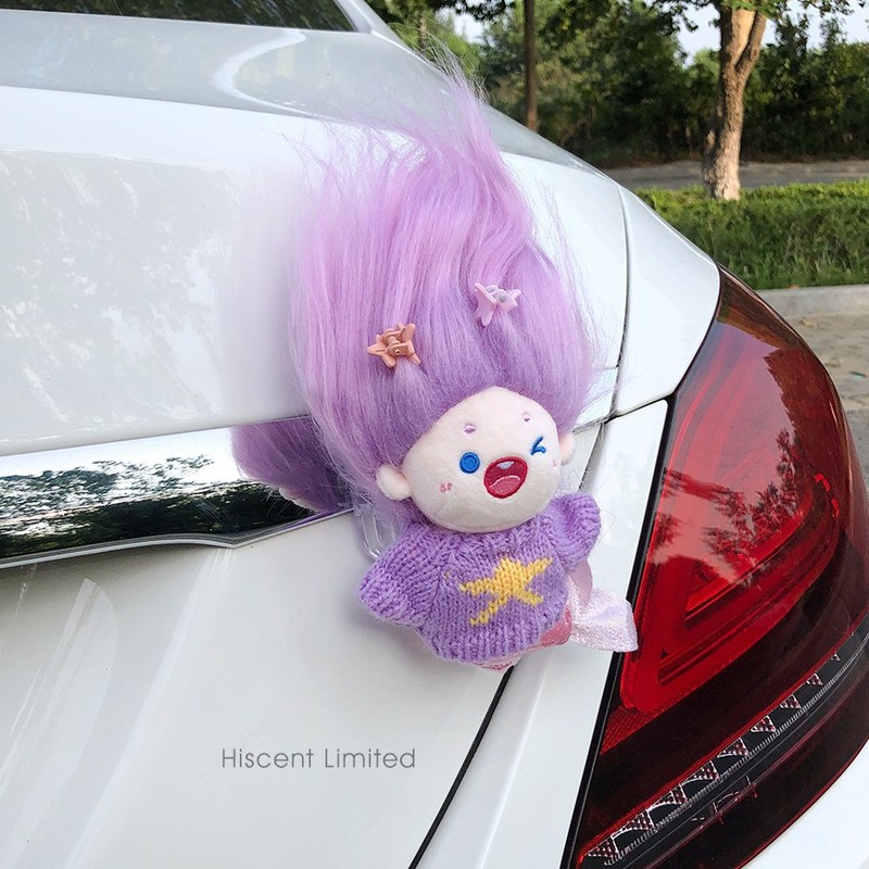 美しいマーメイドカーテール人形トランク装飾カーペンダントカーアウトドア人形トレーラールーフ装飾品車内|undefined