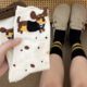Dachshund Dog Cartoon Socks Children's South Korea East Gate Folding Wear Autumn and Winter Sweat-Absorbing Cotton College Socks