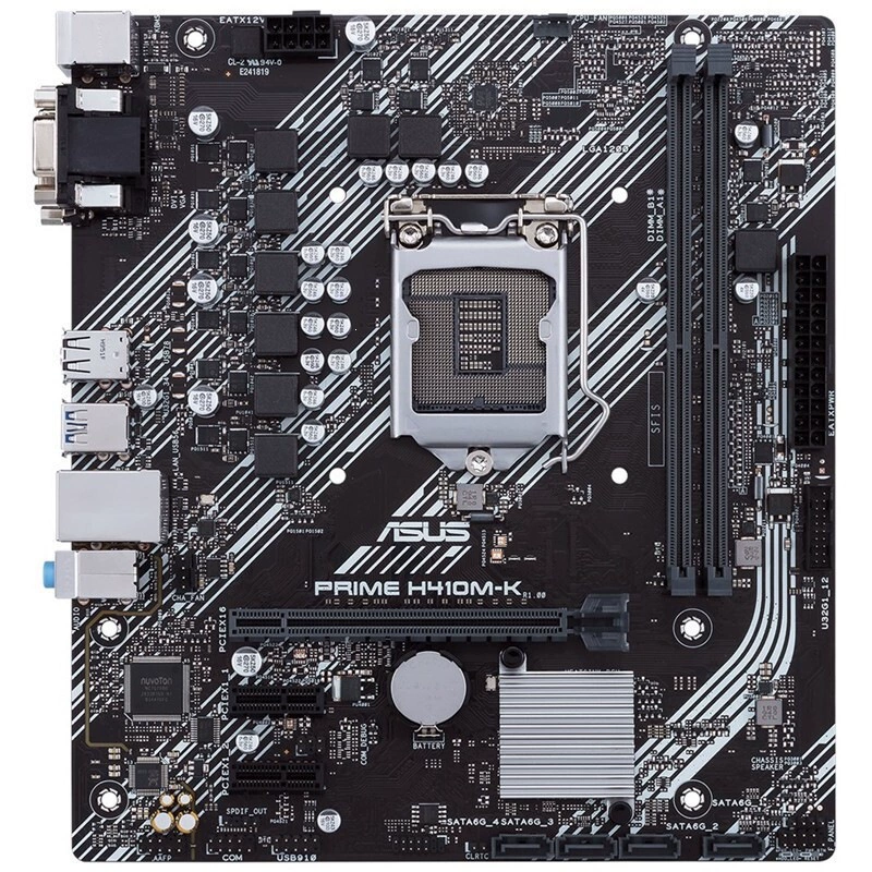 Подходит для настольного компьютера ASUS Primeh410M-K 10-го поколения, офисная игровая материнская плата поддерживает процессоры 10-го поколения CPU10400