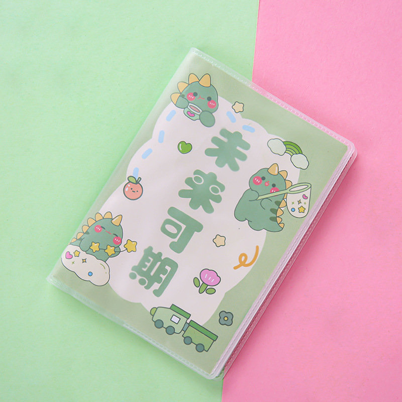 Lindo portátil de bolsillo A7 mini portátil cubierta de plástico cuaderno palabra libro portátil Bloc de notas portátil