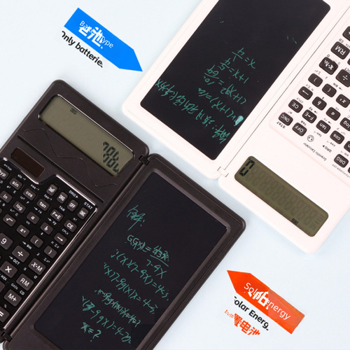 New Solar Calculator Handwriting Pad Student Office Business Portable Scientific Function Calculator Office Supplies