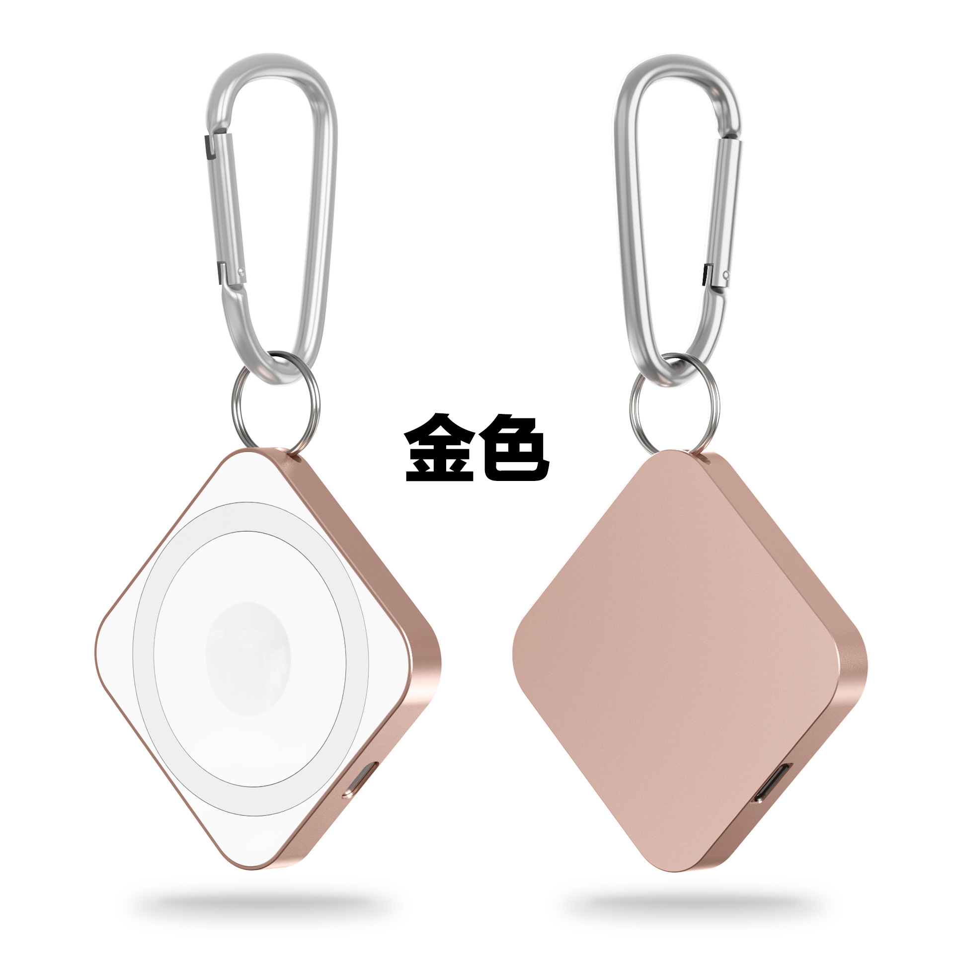 Carga inalámbrica tres en uno dorada (incluido el embalaje)