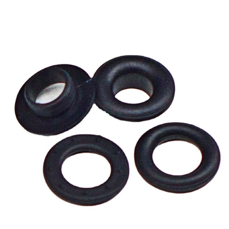 Environmentally Friendly Plastic Eyelet Two-Button Tag Hand-Pressed Air Eye Plastic Hand Buckle Inner 5mm Button Eyelet Piercing Buckle
