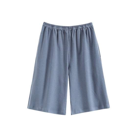 Class A Antibacterial Pajama Pants Men's Spring and Autumn Summer Cotton Shorts Casual Plus Size Men's Loose Cotton Home Pants