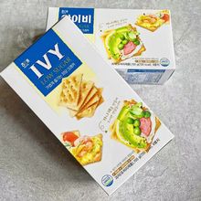 海太ivy低糖苏打饼干韩国进口原味咸味薄脆烘焙饼干大盒270g