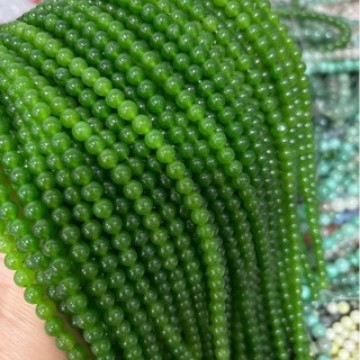 库存尾货亏本清仓天然石玉水DIY半成品圆珠串盘珠绿玛瑙