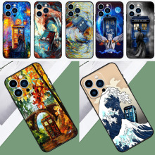 适用苹果手机壳英国电话箱手机壳iPhone 15 14 13 12 11 Pro Max