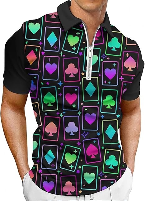 Comercio exterior europeo y americano primavera nueva moda casual popular impresión polo camiseta con cremallera hombres envío gratis