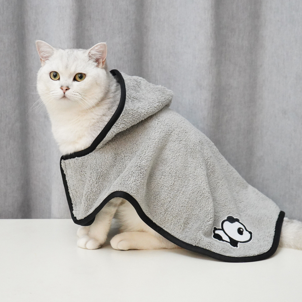 Mascota Amazon absorbente Albornoz para mascotas de secado rápido coral polar mascota bordado perro ocio Albornoz fabricante en stock
