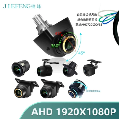 Vehicle camera large 360-degree golden fisheye