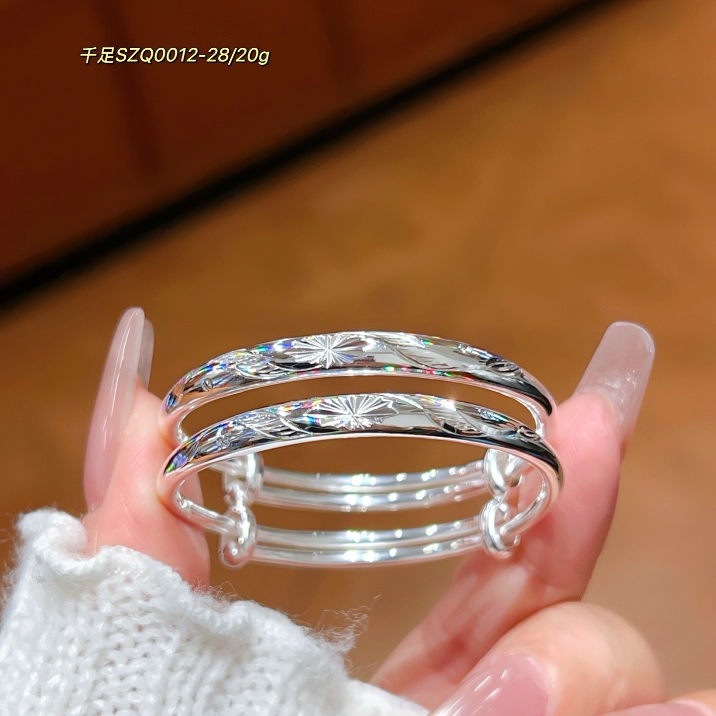 Brazalete de plata para bebés, brazalete de plata 999 inteligente y brillante para niños, niños, niñas y niños, joyas de plata de luna llena