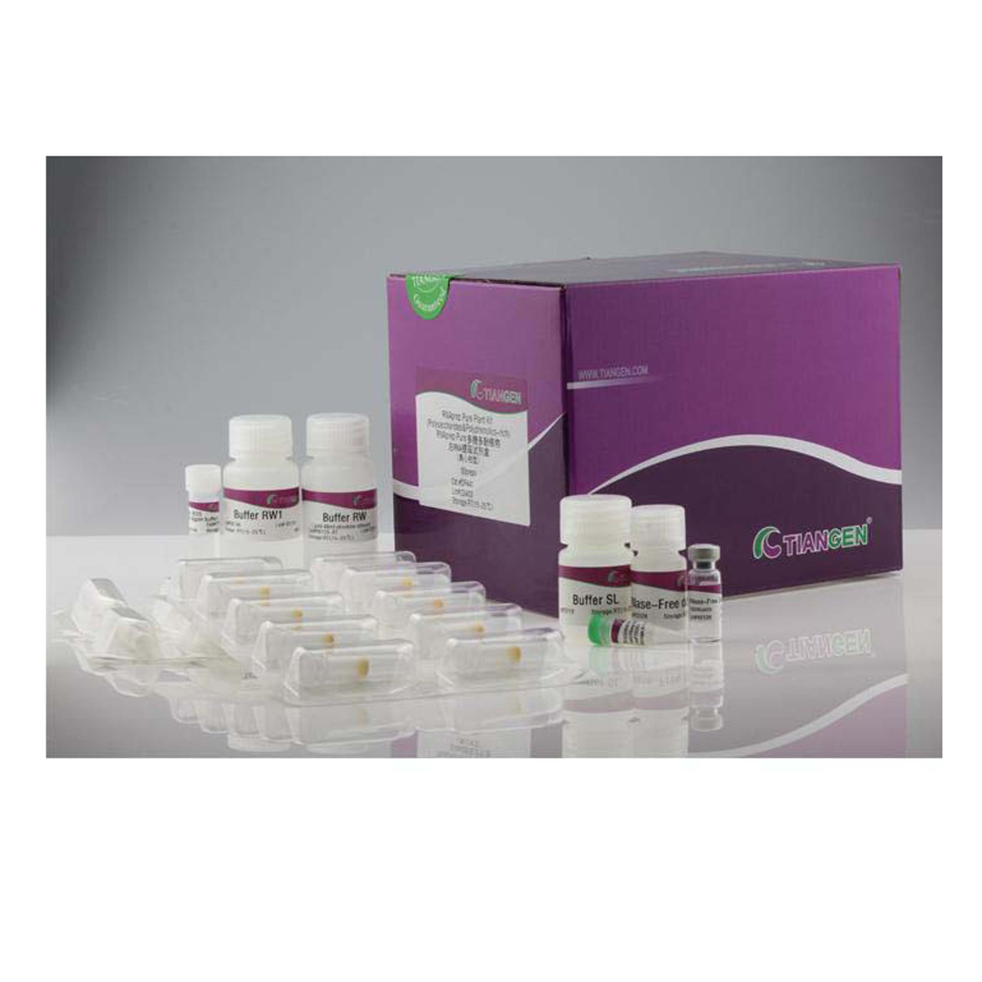 天根 DP441 RNAprep Pure 多糖多酚植物总 RNA 提取试剂盒，50次