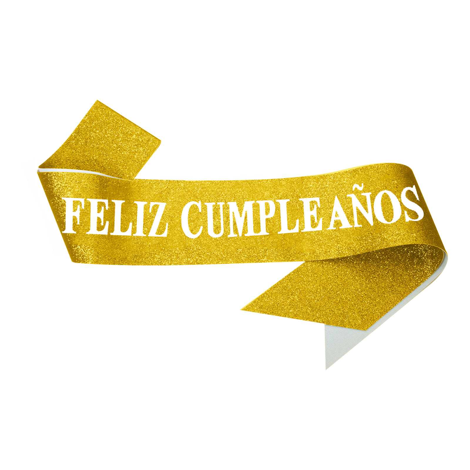 Español Felizcumpleaños transfronterizos cebolla polvo tela correa de etiqueta estampado fiesta de cumpleaños correa de hombro