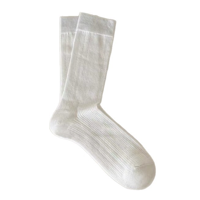Cotton cute summer thin knee socks, mid-length