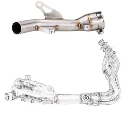 Motorcycle exhaust pipe Modification Mid-Section Return Pressure
