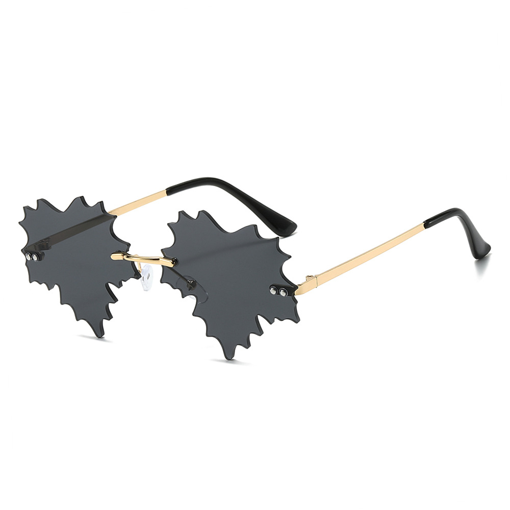 New Cross-Border Frameless: European And American Style, Unique Design, Quirky Hip-Hop Plant Maple Leaf Niche_voghion.com