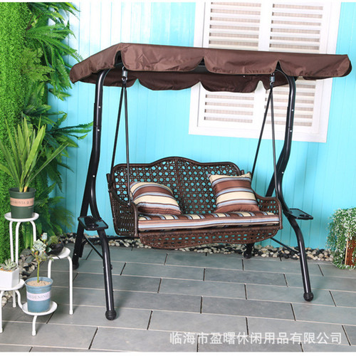 Outdoor Swing Balcony Swing Hanging Chair Glider Swing Adult Indoor Outdoor Double Iced Coffee Swing For Two