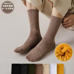 男運動毛巾底籃球加長筒秋冬毛圈加厚款純棉中高筒中長款襪子男士