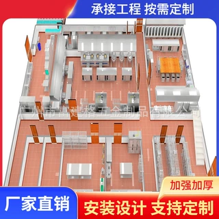厨房设计承接一站式酒店会所学校食堂部队工厂商用不锈钢厨房设备