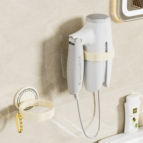 Hair dryer rack without punching wall-mounted hair dryer holder bathroom hair dryer rack bathroom hair dryer storage rack