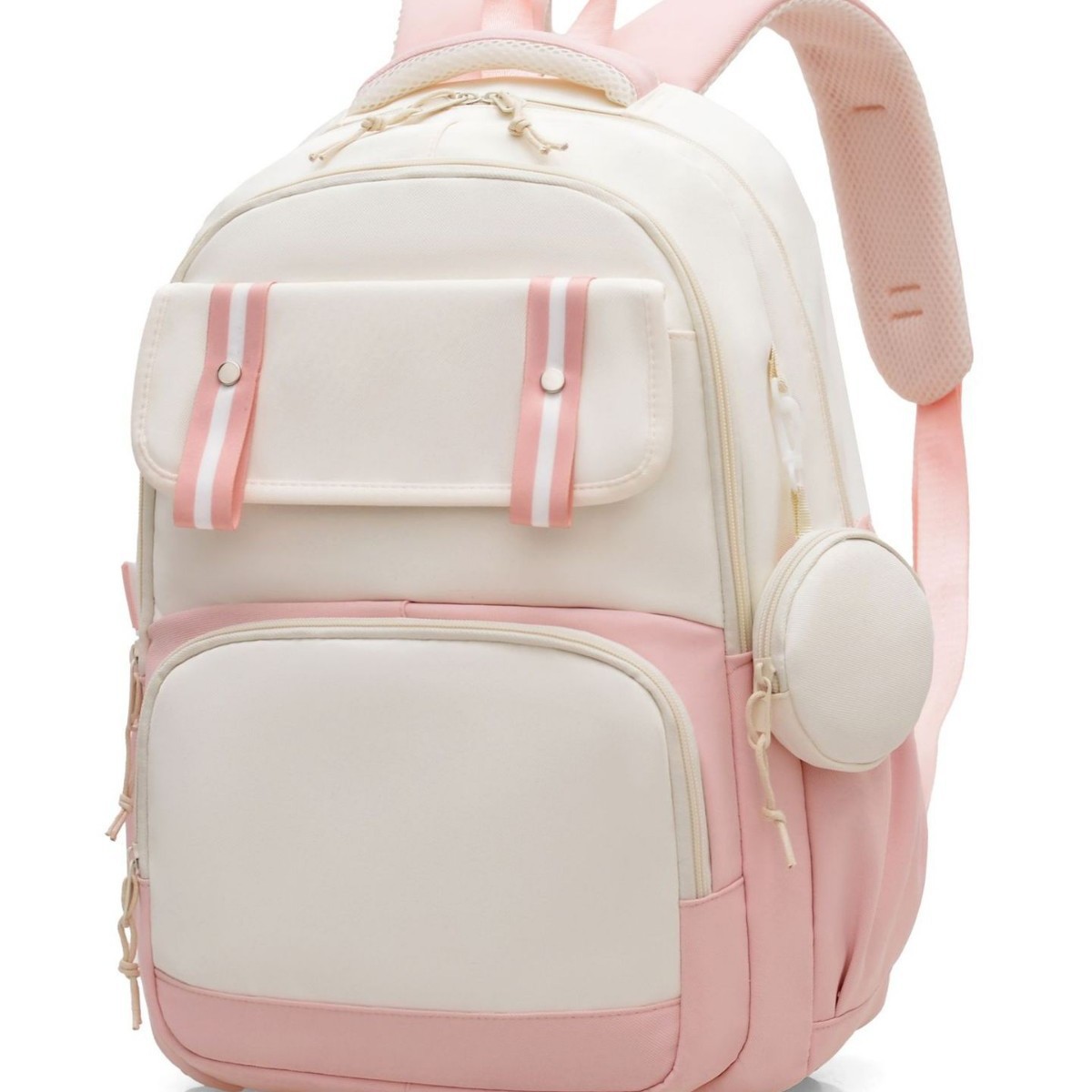 小清新马卡龙色系学生书包减负轻便大容量新款双肩包一件起订