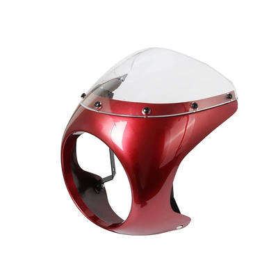 Cafe, Motorcycle Safety Supplies - red-white-glass-color