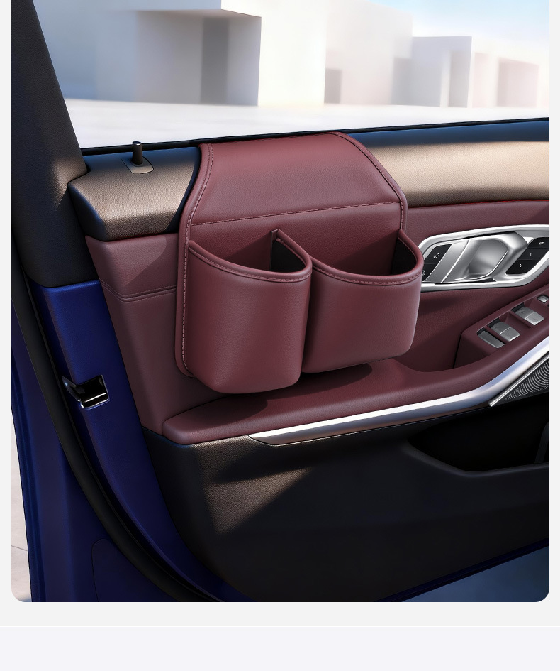 Car Door Storage Box, Car Storage Bag, Water Cup Holder, Mobile Phone Holder, Side Storage Box, Multi-Functional Drink Holder