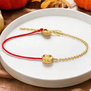 Azanyou gold-absorbing bracelet for women, fashionable and simple beads, can be rotated, women's gold color-preserving and non-fading jewelry bracelets