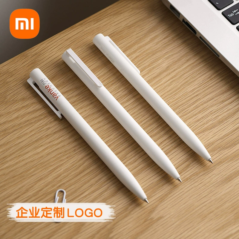 Оригинальная гелевая ручка Xiaomi, рекламная ручка с индивидуальным логотипом, высококачественная, простая, выдвижная, для подписи, подарочная ручка