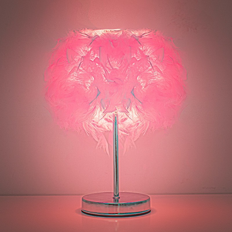 Base de color marcado / pluma rosa