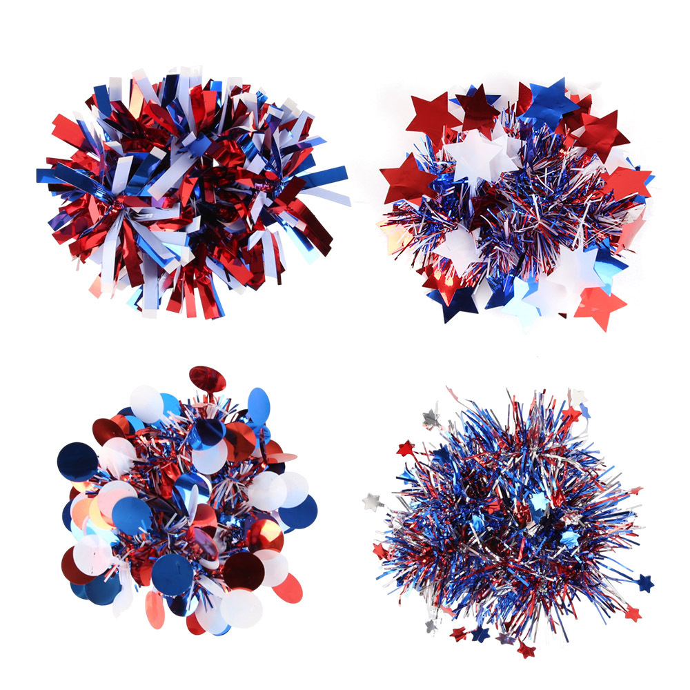 Día de la Independencia de colores colores flores de muñeca rojo, blanco, azul, flores de brazalete, flores de decoración del 250 aniversario de la fiesta de Estados Unidos