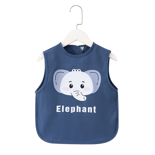 Solid color children's eating bib