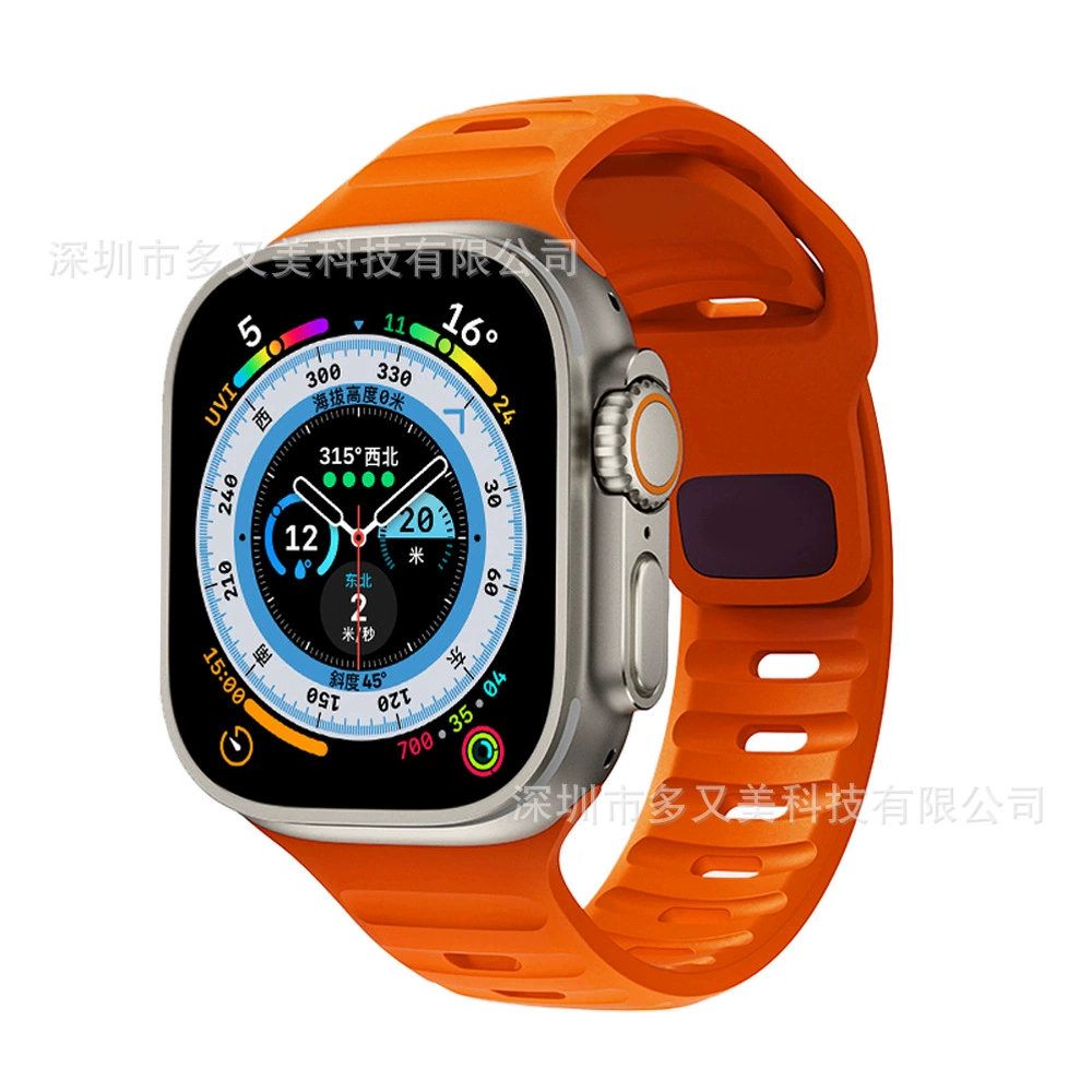 Силиконовый ремешок (совместим с Apple Watch) 38/40/41/42/44/45/46/49 мм — разные цвета