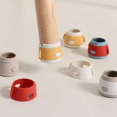 Japanese-style cute silicone table and chair leg covers, noise-reducing, anti-slip, wear-resistant chair covers, protect the floor, table and chair leg mats