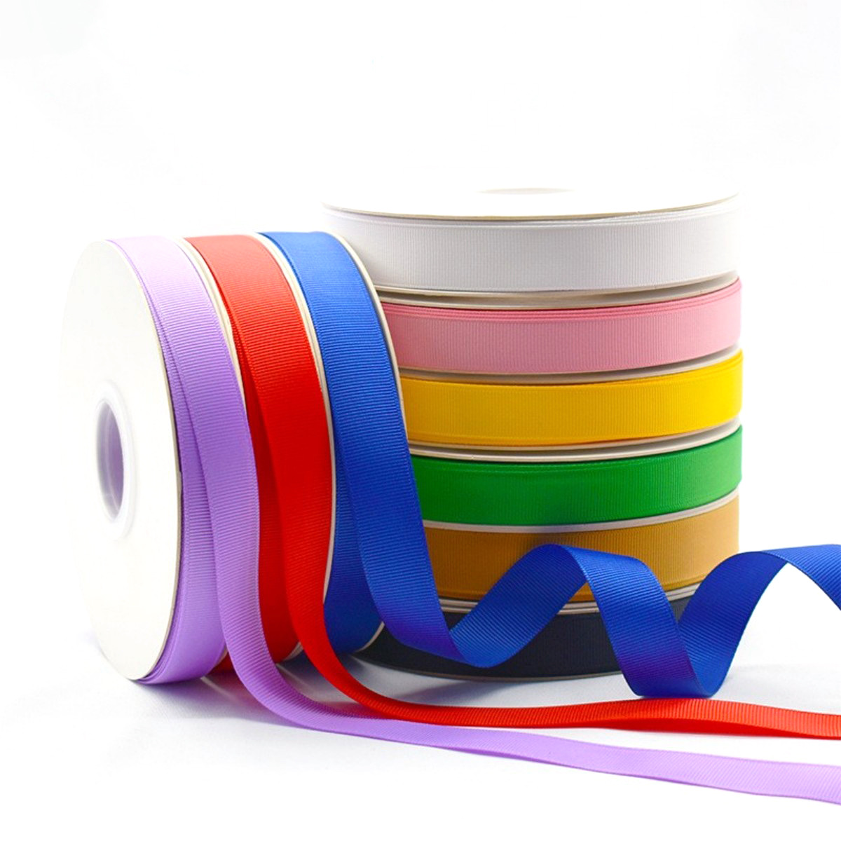 2 - 100mm poliéster arco de color cinta de rosca cinta de cabello cinta caja de regalo cinta de embalaje DIY ramo cinta de nervadura