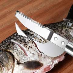 Stainless steel fish scale scraper, fish scale brush, fish scale scraper, fish scale removal tool, fish belly knife