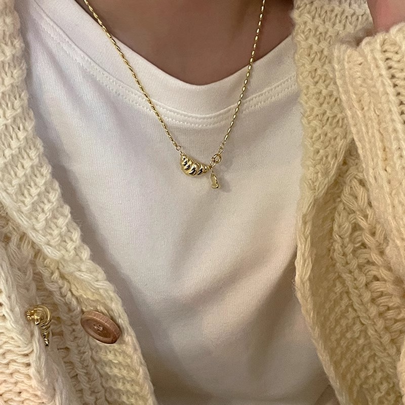 Colar de pérolas de luxo com fecho magnético para mulher_voghion.com