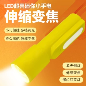 Mini Flashlight, Bright, Long-Lasting, Small, Portable, Rechargeable, Outdoor, Household, High-Power, Ultra-Bright, Long-Range Wholesale