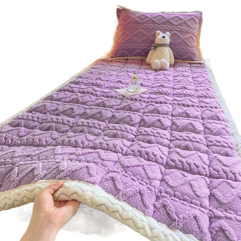 Colchón de lana de leche de clase A dormitorio de estudiantes colchón de cama de doble individuo en invierno espesar casero colchón de cama de lana lavable con máquina