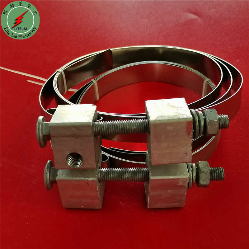 厂家生产不锈钢钢扎带 钢带抱箍 杆用钢带抱箍各种规格定制