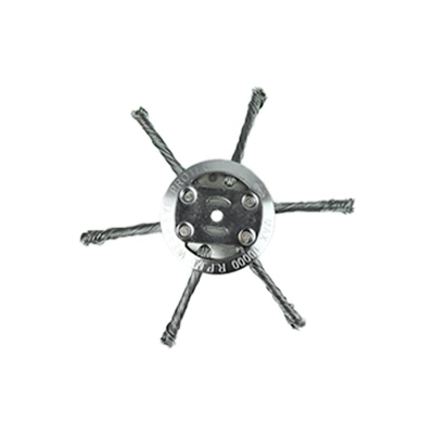 Steel Wire Wheel Grass Cutting – Otbiçən başlıqları - wire-weeding-wheel-lithium-battery-model-6-knives