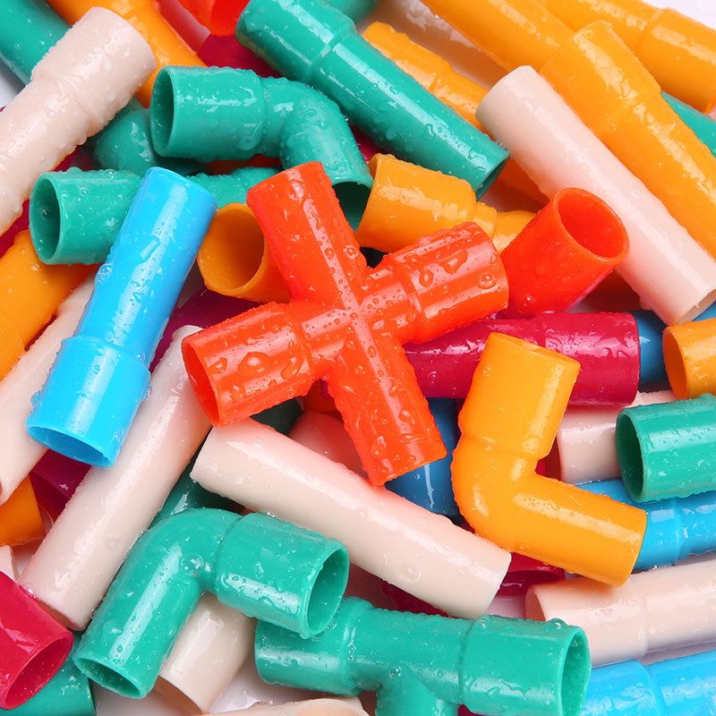 Bloques de construcción de tuberías de agua, juguetes tipo tubo para niños y niñas de 2 a 3 años, juguetes educativos para niños, juguetes Senmu.