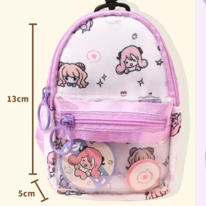 Mochila pequeña multifunción con diseño de capibara - Incluye monedero y bolsillo para auriculares - Estilo cartoon - Para organizar objetos pequeños