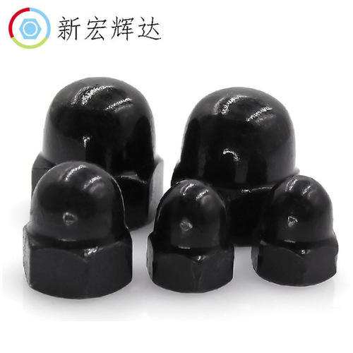 Cap type nut nut plated with black zinc one piece architectural decorative nut semicircle M3 M4 M5 M6 M8 M10M12