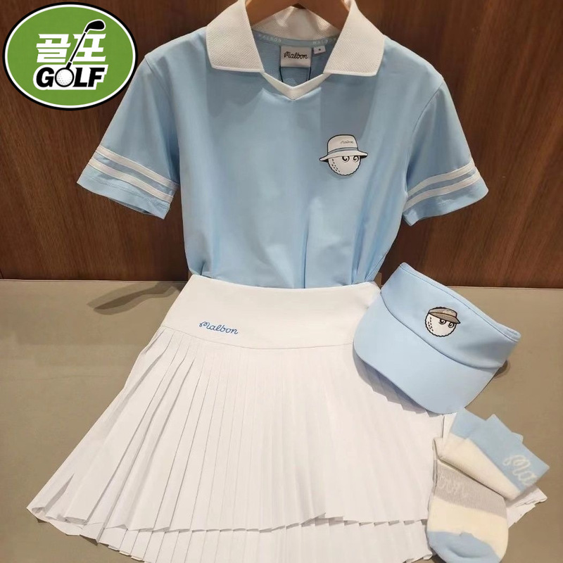 24 Spring and Summer New Korean Golf Women's Pleated Short Skirt, Anti-Exposure, Versatile and Fashionable Golf Sports Tennis Skirt
